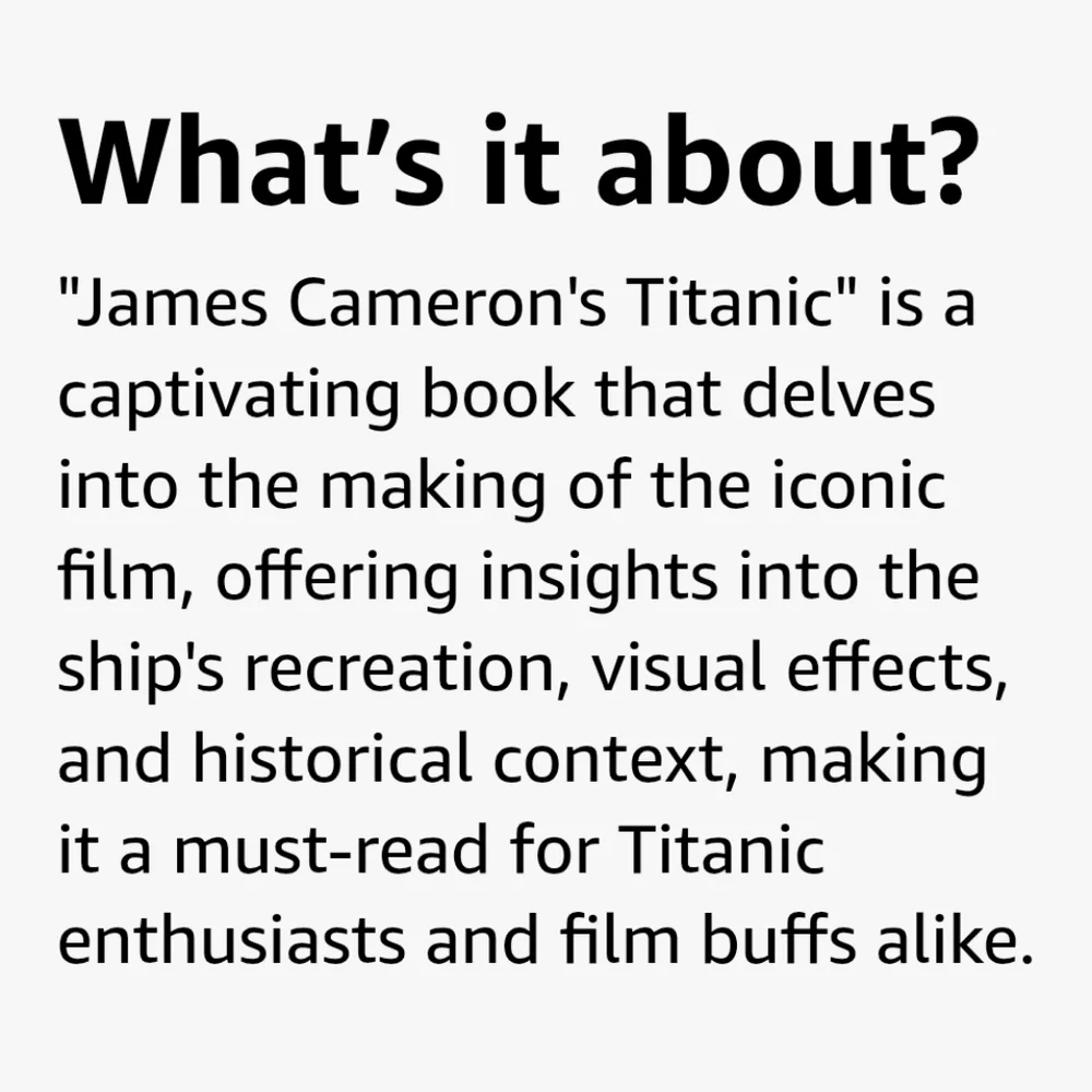 James Cameron's Titanic Softcover Book‎